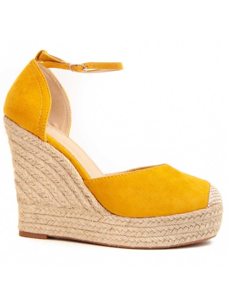 Espadrilles De Sparte Tissu Montevita Jaune - Kiabi