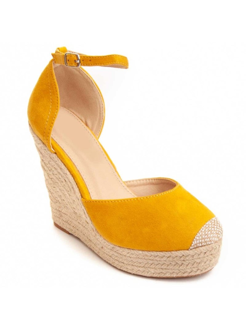 Espadrilles De Sparte Tissu Montevita Jaune - Kiabi