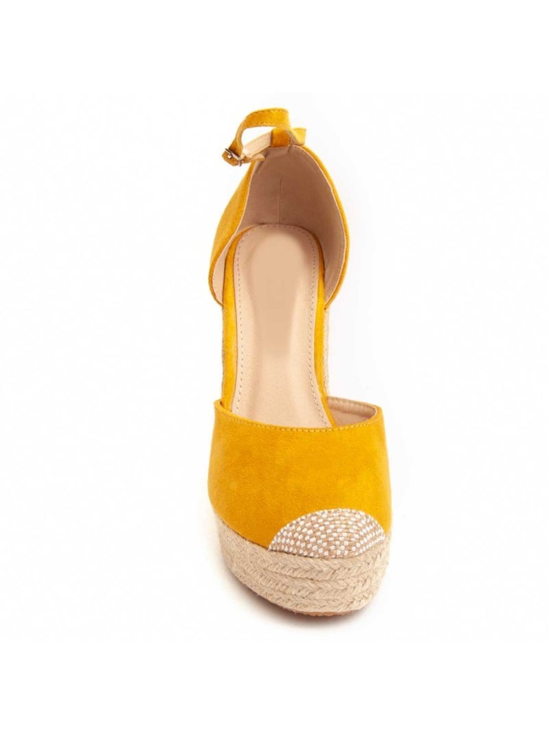 Espadrilles De Sparte Tissu Montevita Jaune - Kiabi