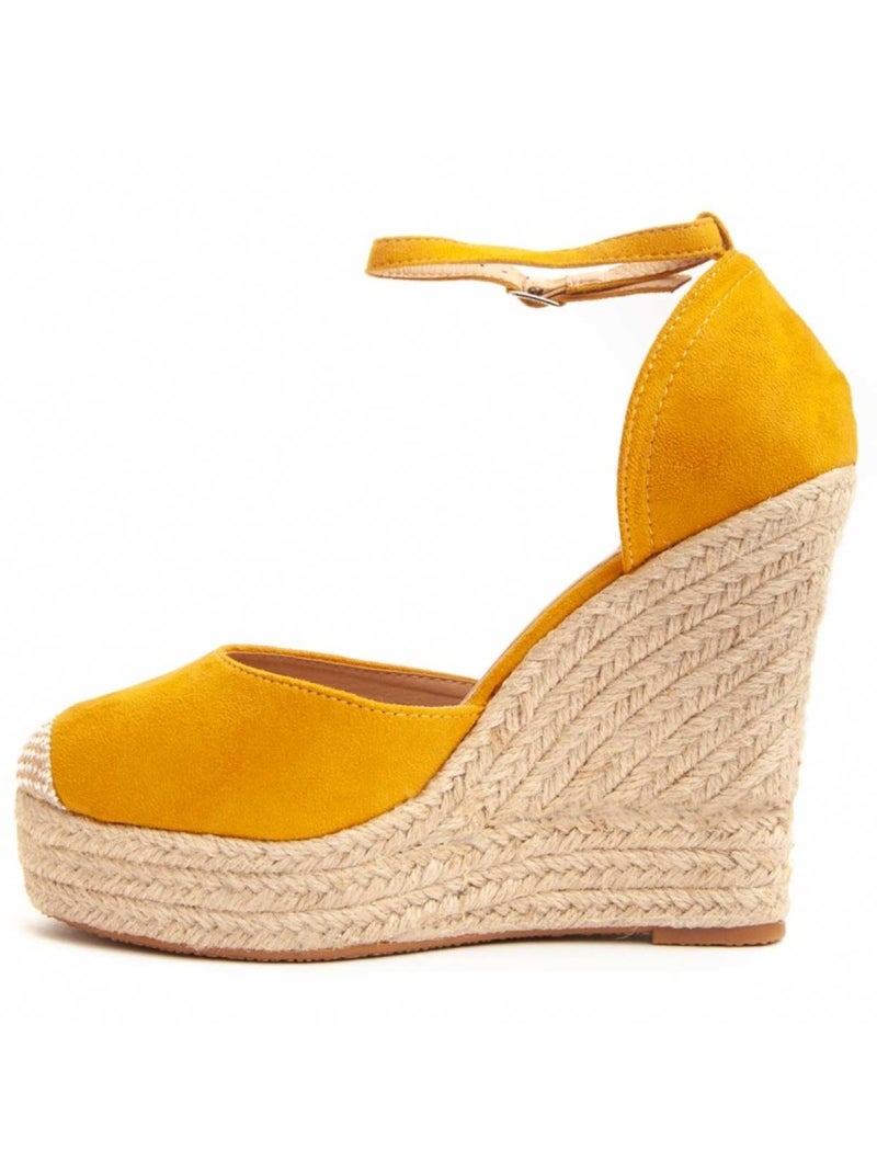 Espadrilles De Sparte Tissu Montevita Jaune - Kiabi