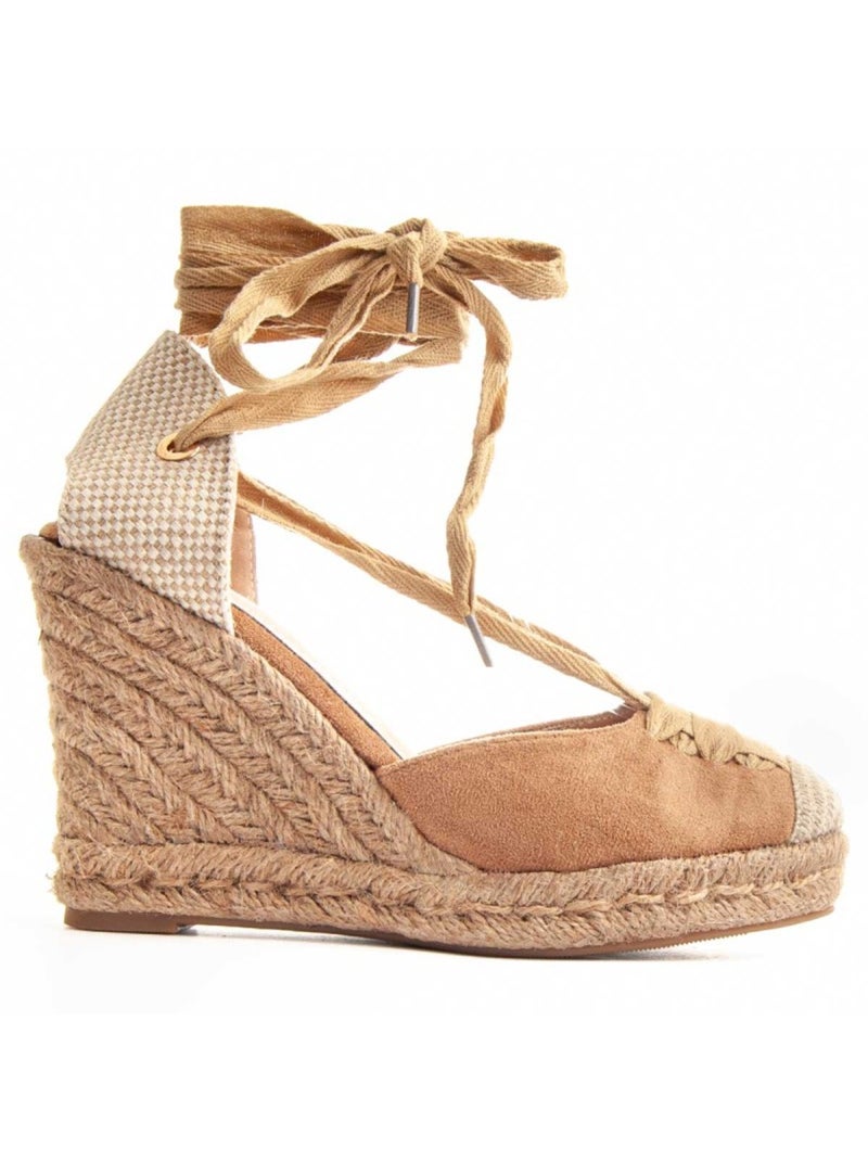 Espadrilles De Sparte Tissu Montevita Marron - Kiabi
