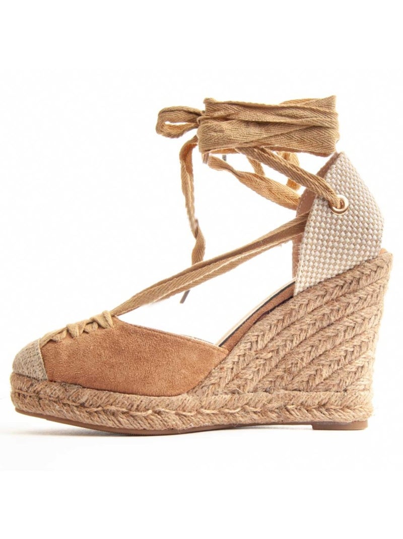 Espadrilles De Sparte Tissu Montevita Marron - Kiabi