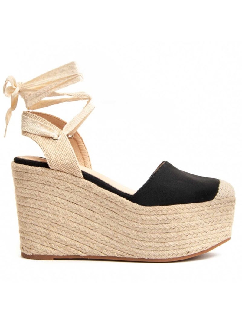Espadrilles De Sparte Tissu Montevita Noir - Kiabi