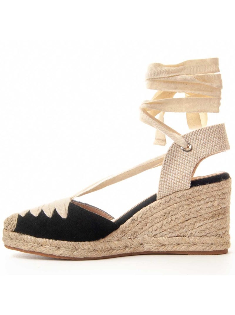 Espadrilles De Sparte Tissu Montevita Noir - Kiabi