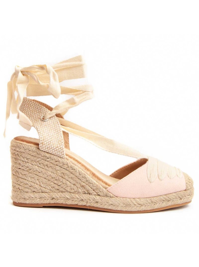 Espadrilles De Sparte Tissu Montevita Rose - Kiabi