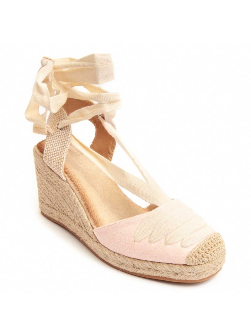 Espadrilles De Sparte Tissu Montevita Rose - Kiabi