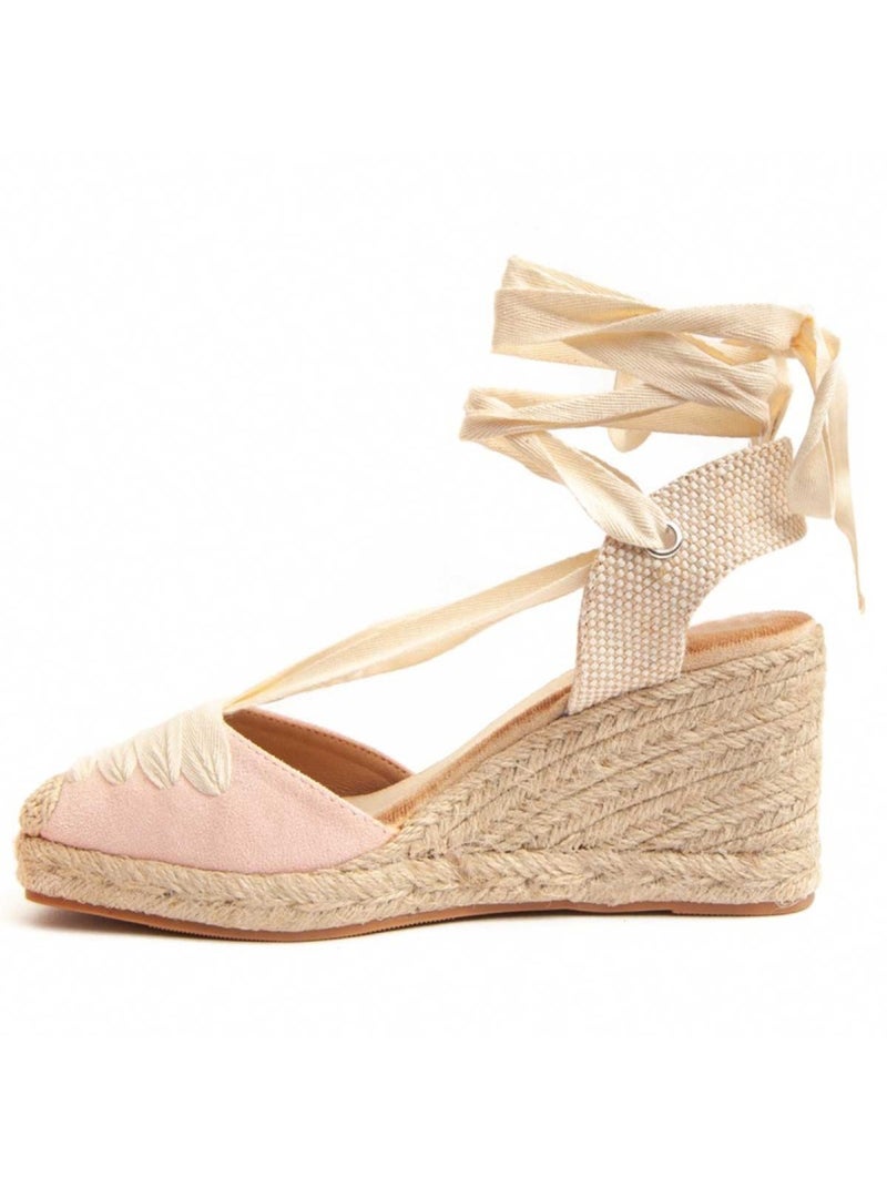 Espadrilles De Sparte Tissu Montevita Rose - Kiabi