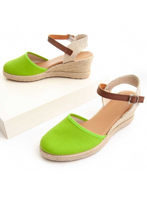 Espadrilles De Sparte Tissu Purapiel - Kiabi Espadrilles De Sparte Tissu Purapiel - Kiabi