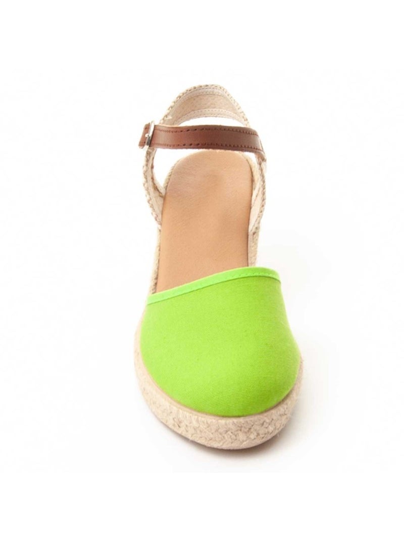 Espadrilles De Sparte Tissu Purapiel Vert - Kiabi