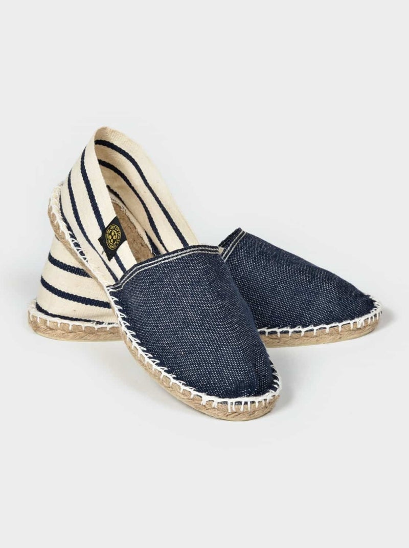 Espadrilles Denim unie Bleu denim - Kiabi