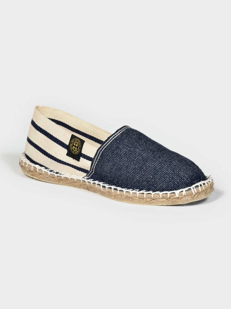 Espadrilles Denim unie Bleu denim - Kiabi