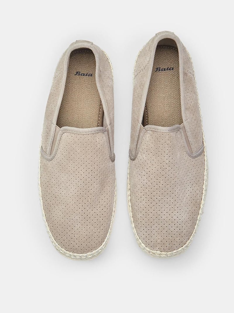 Espadrilles d'été comfortables BATA Taupe - Kiabi
