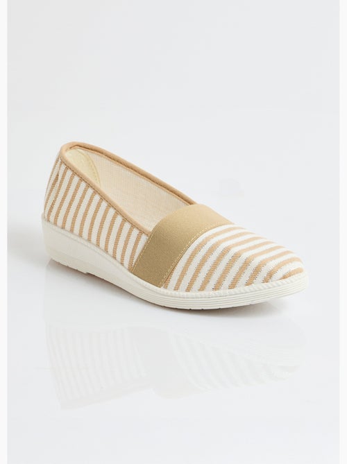 Espadrilles élastiquées largeur confort - Afibel - Kiabi