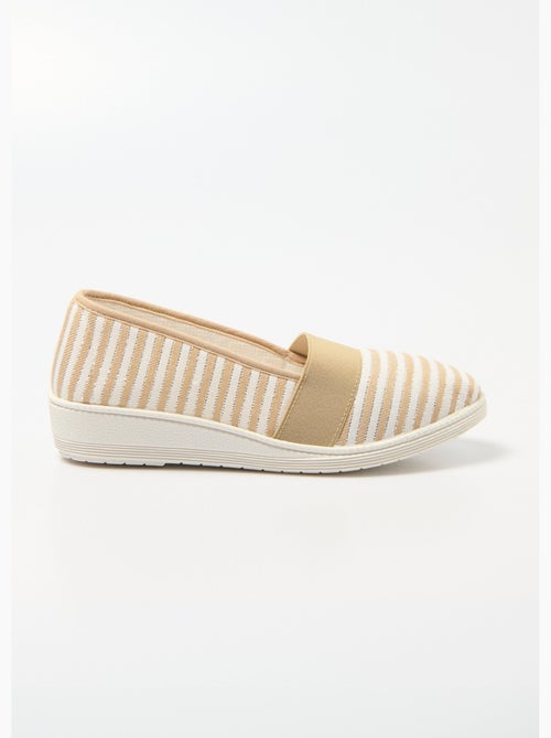 Espadrilles élastiquées largeur confort - Afibel - Kiabi