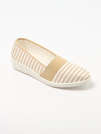 Espadrilles élastiquées largeur confort