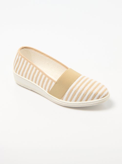 Espadrilles élastiquées largeur confort - Kiabi
