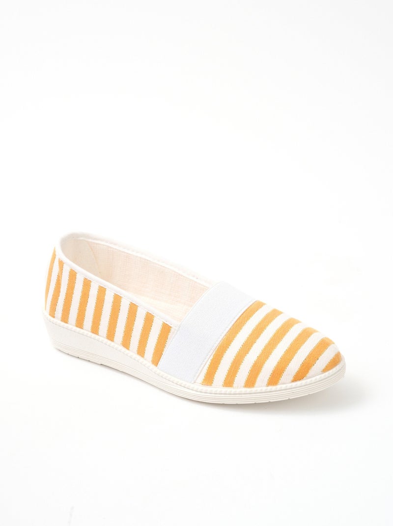 Espadrilles élastiquées largeur confort Miel - Kiabi
