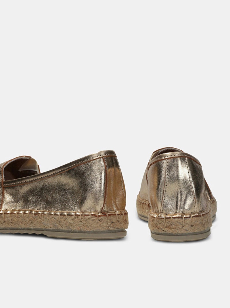 Espadrilles en cuir BATA Doré/or - Kiabi