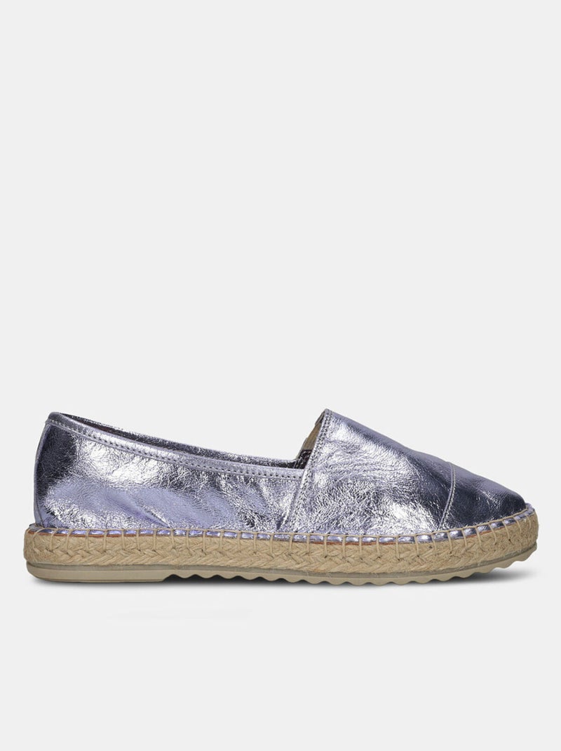 Espadrilles en cuir BATA Violet - Kiabi