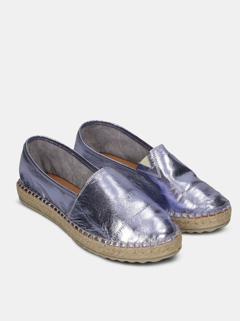 Espadrilles en cuir BATA Violet - Kiabi
