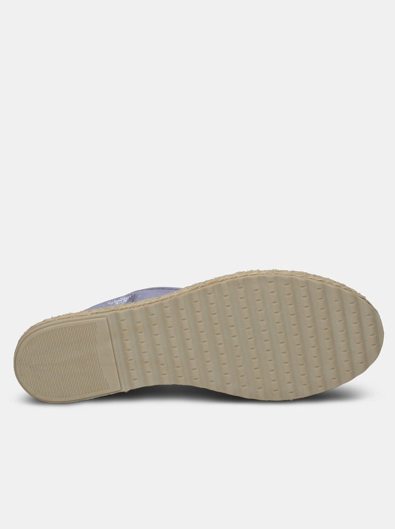 Espadrilles en cuir BATA Violet - Kiabi