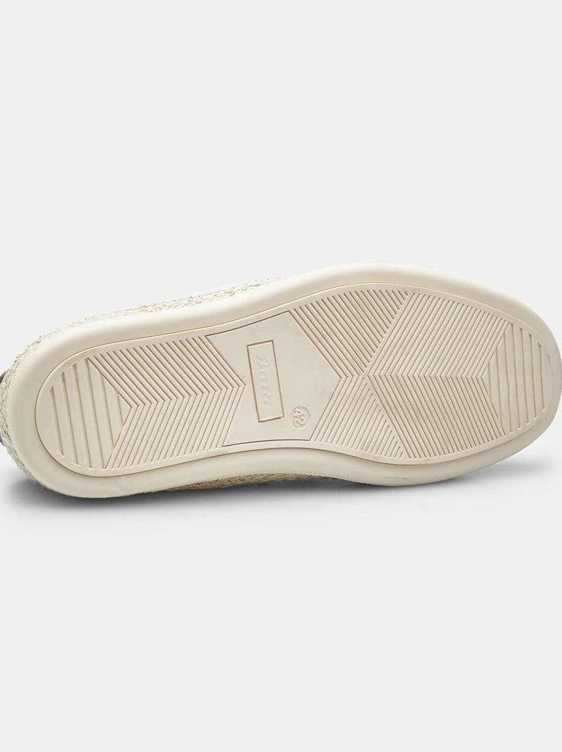 Espadrilles en daim comfortables bata Vert - Kiabi