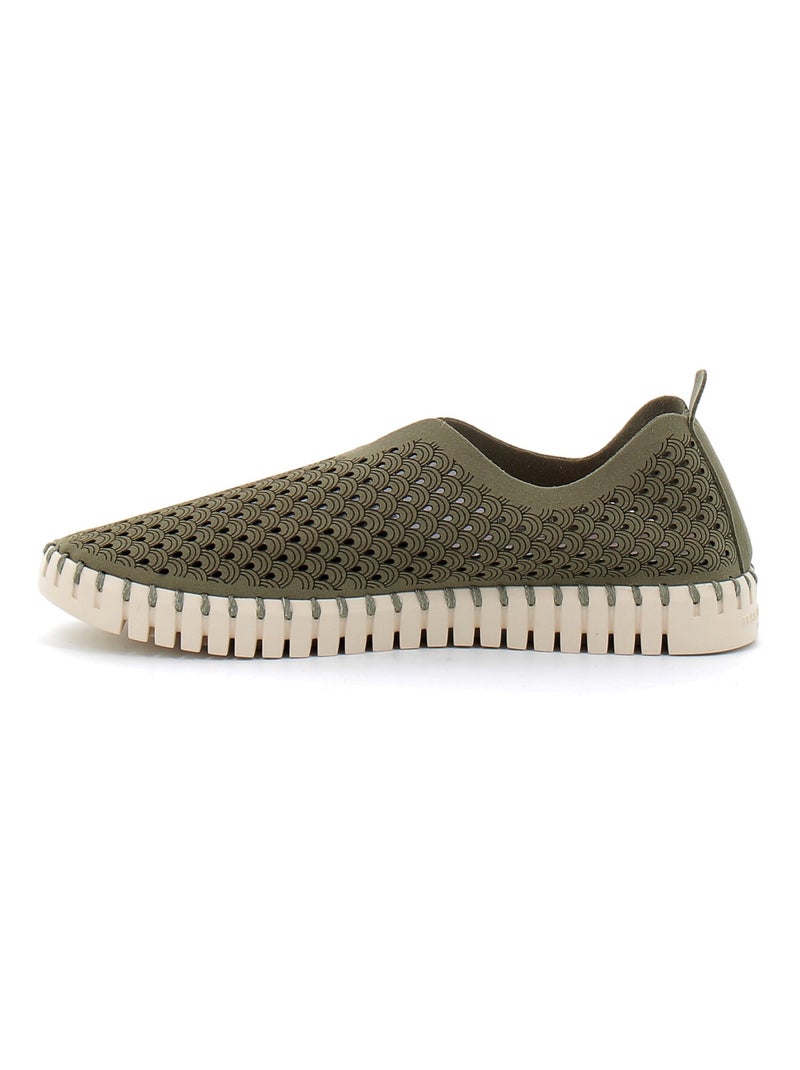 Espadrilles en Daim et eva Ilse Jacobsen Kaki - Kiabi
