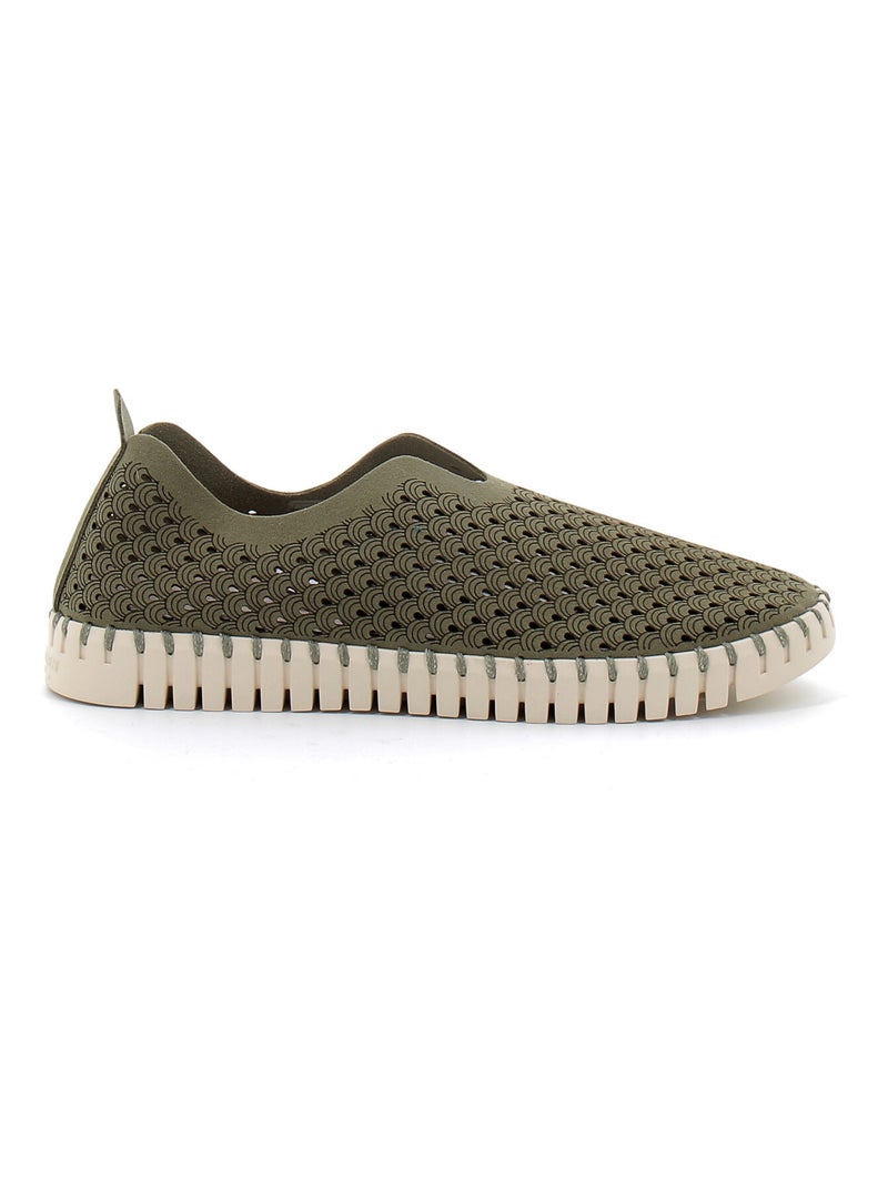 Espadrilles en Daim et eva Ilse Jacobsen Kaki - Kiabi