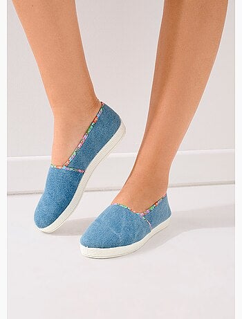 Espadrilles en jean largeur confort - afibel