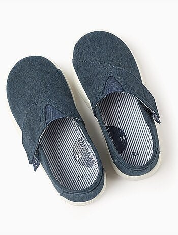 Espadrilles en lin avec fermeture à scratch