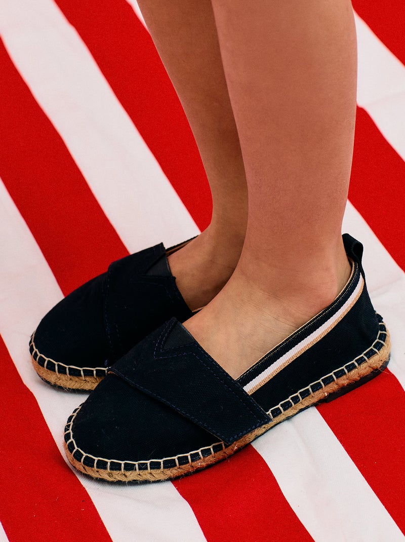 Espadrilles en Lin et Jute Bleu foncé - Kiabi