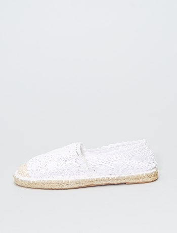 Espadrilles en macramé dentelle