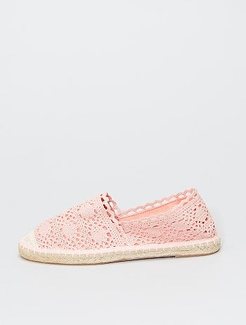 Espadrilles en macramé dentelle