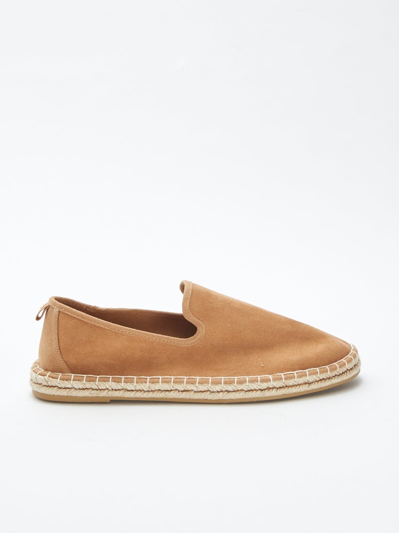 Espadrilles en suédine BEIGE - Kiabi