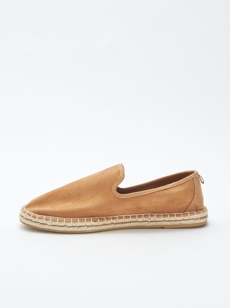 Espadrilles en suédine BEIGE - Kiabi