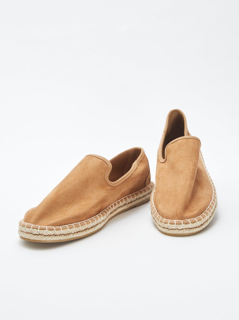Espadrilles en suédine BEIGE - Kiabi