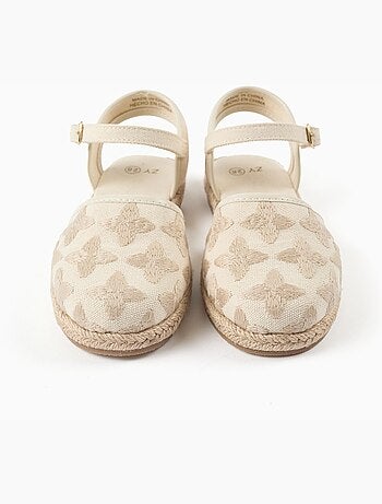 Espadrilles en toile avec bride à boucle