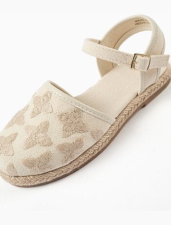 Espadrilles en toile avec bride à boucle