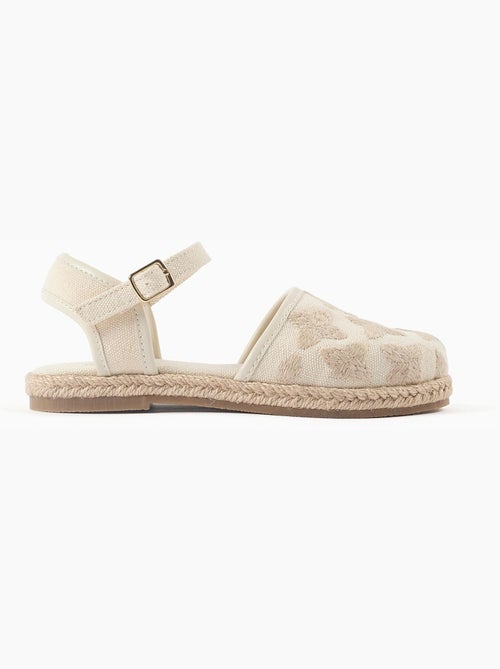Espadrilles en toile avec bride à boucle - Kiabi