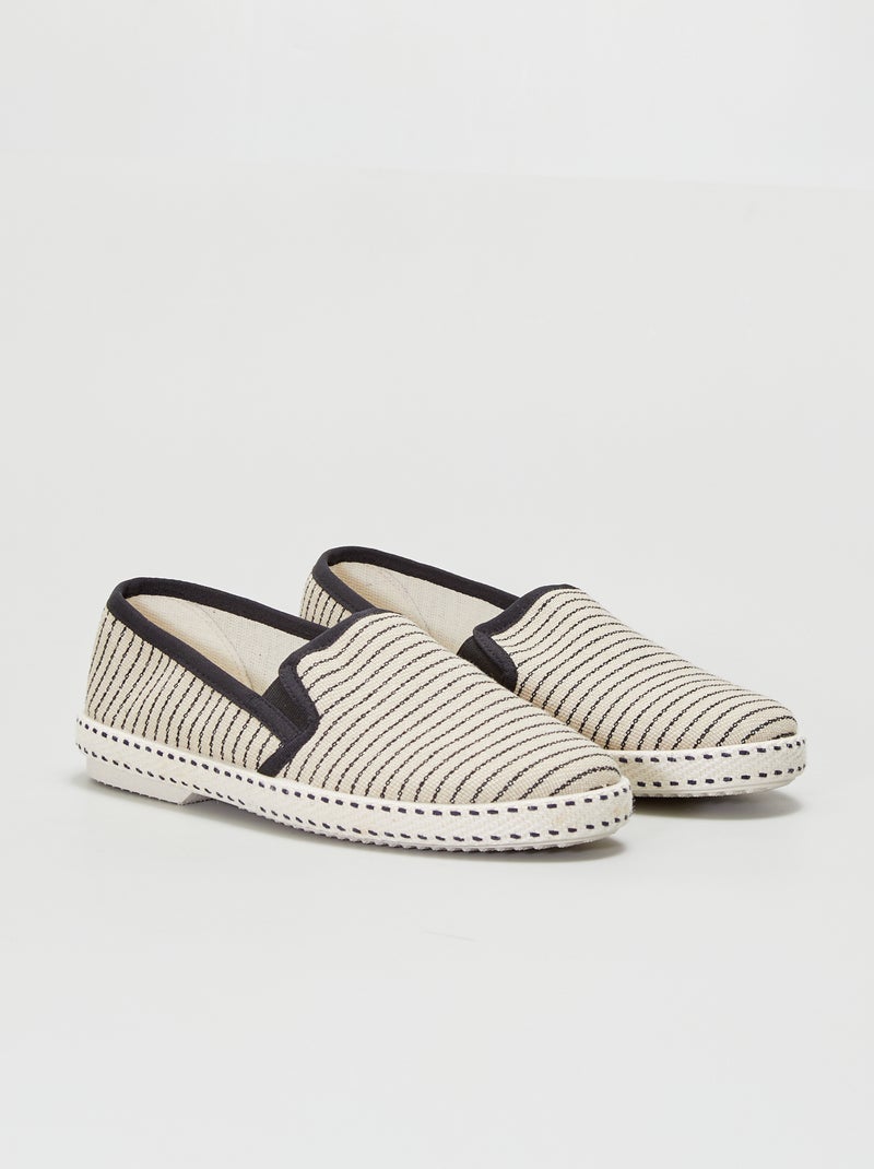 Espadrilles en toile Beige - Kiabi