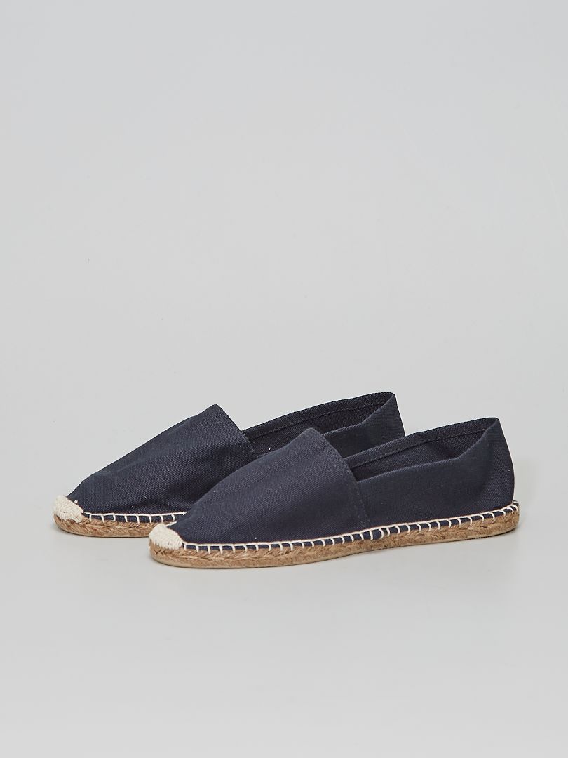 espadrille femme compensée bleu marine