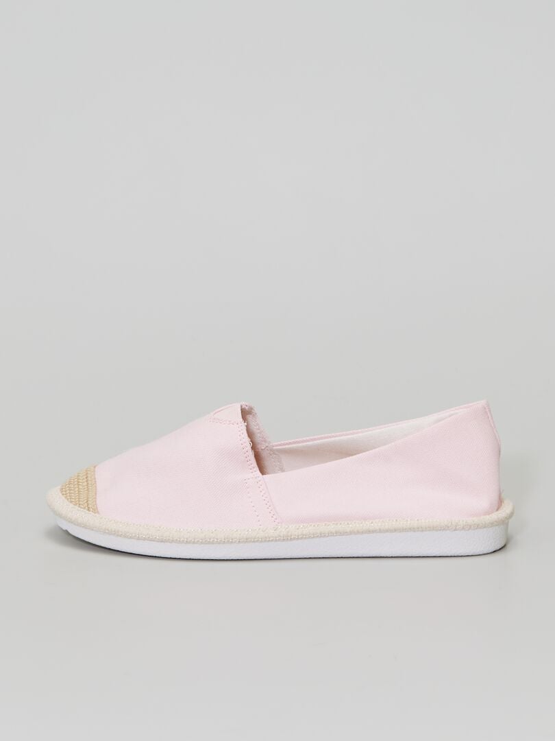 espadrilles rose poudré