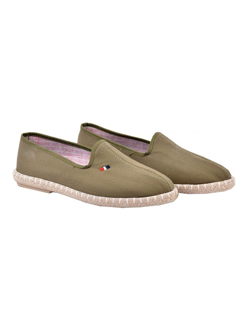 Espadrilles en Toile semelle antidérapante Kaki - Kiabi