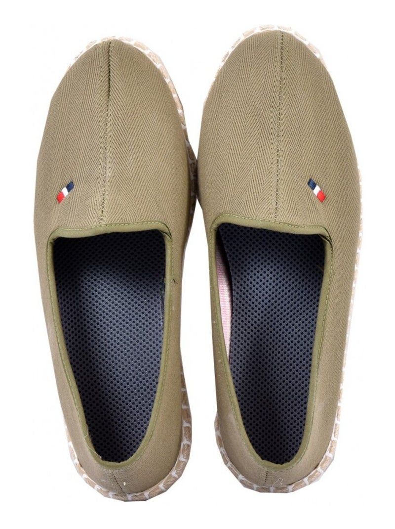 Espadrilles en Toile semelle antidérapante Kaki - Kiabi