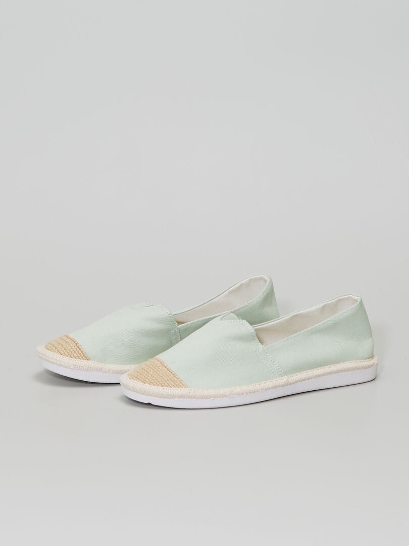 espadrilles femme vert
