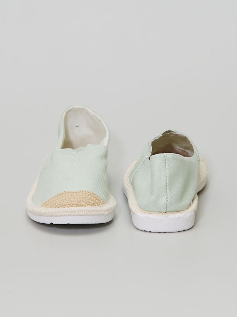 espadrille verte femme