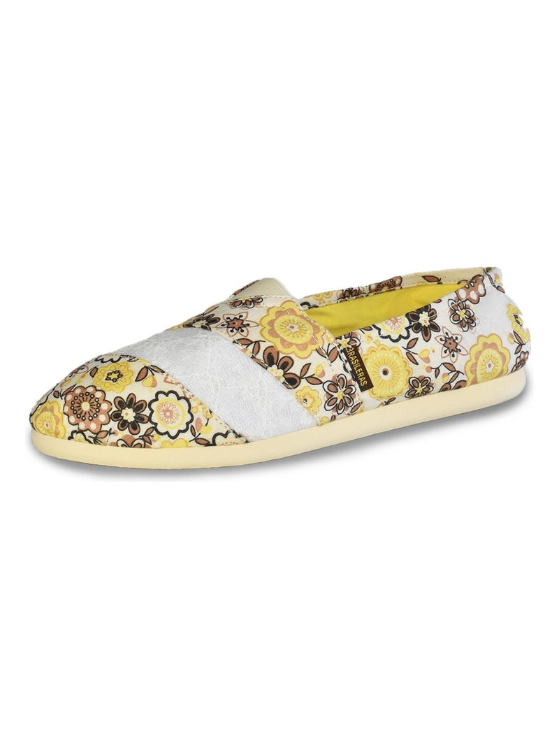 Espadrilles Espargatas pour femme avec semelle en gomme antidérapante Jaune - Kiabi