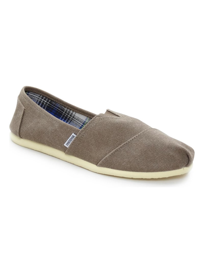 Espadrilles Espargatas pour homme semelle en gomme Marron - Kiabi