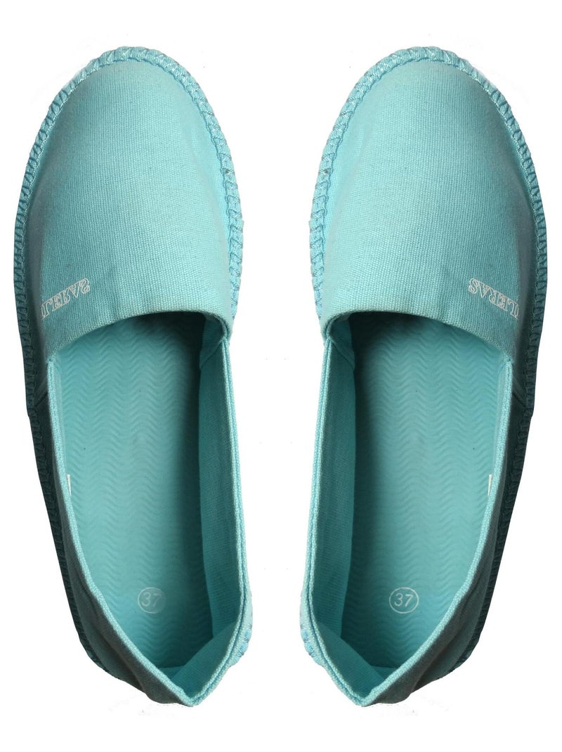 Espadrilles Espargatas unisexe avec semelle en gomme Bleu ciel - Kiabi