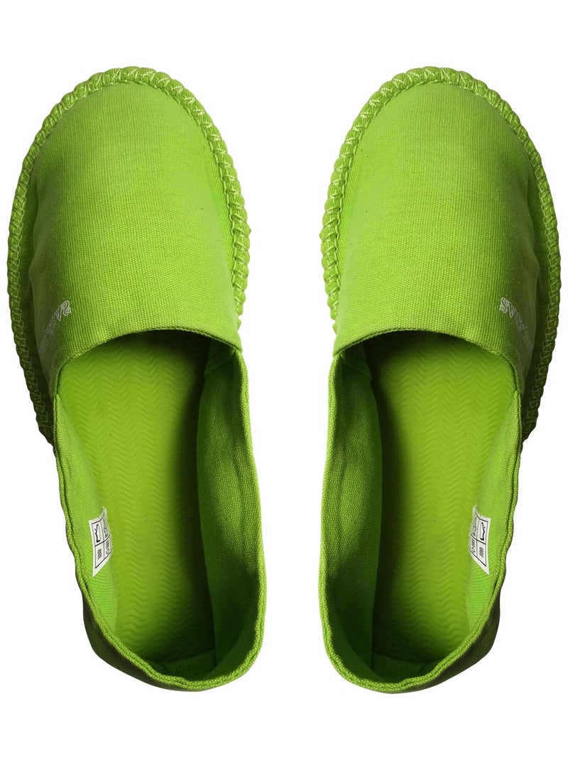 Espadrilles Espargatas unisexe avec semelle en gomme Vert clair - Kiabi
